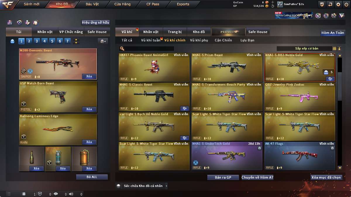 shop acc cf uy tin gia re